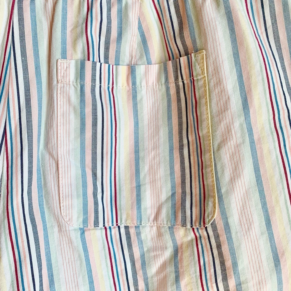 Loft Colored Striped Drawstring Running Shorts - image 4